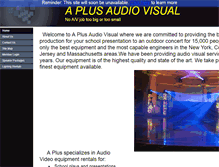 Tablet Screenshot of aplusaudiovisual.com